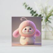 Niedlicher Osterurlaub Feiertagskarte (Stehend Vorderseite)