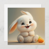 Niedlicher Osterurlaub Feiertagskarte (Vorne/Hinten)