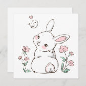 Niedlicher Osterurlaub Feiertagskarte (Vorne/Hinten)