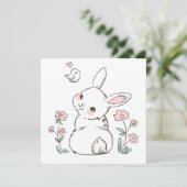 Niedlicher Osterurlaub Feiertagskarte (Stehend Vorderseite)