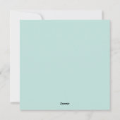 Niedlicher Osterurlaub Feiertagskarte (Rückseite)