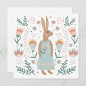 Niedlicher Osterurlaub Feiertagskarte (Vorne/Hinten)