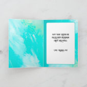 Niedlicher Osterwasserfleckenfleck Feiertagskarte (Innenseite)