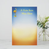 Niedlicher Ostrich - Briefpapier (Stehend Vorderseite)