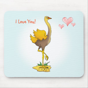 Niedlicher Ostrich Mousepad