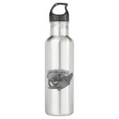 Niedlicher Otter Edelstahlflasche (Vorderseite)