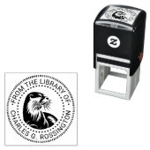 Niedlicher Otter Head #2 Round Library Book Name Permastempel (Beispiel)