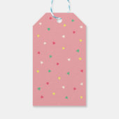 Niedlicher Otter im Weihnachtskalender Geschenkanhänger (Rückseite)