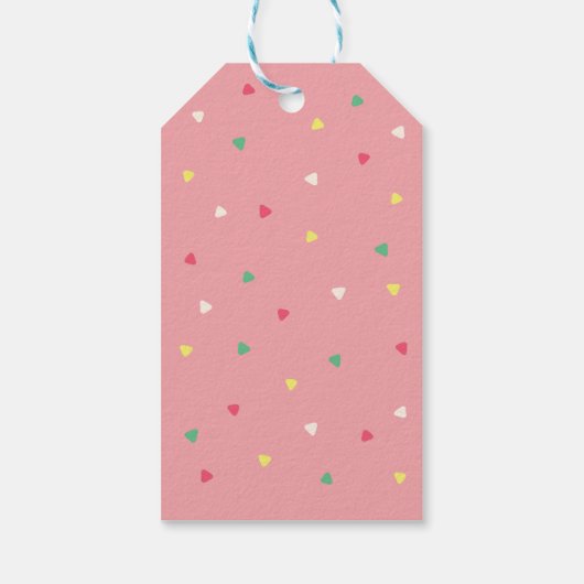 Niedlicher Otter im Weihnachtskalender Geschenkanhänger (Rückseite)