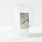 Niedlicher Otter-mattierte Bier-Tasse Mattglas Bierglas (VorderseiteRechts)