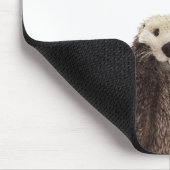 Niedlicher Otter mit rosa Herz-Liebe machen Sie Mousepad (Ecke)