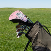 Niedlicher Owl Cherry Blossom Rosa Glitzer Golf Headcover (In SItu)