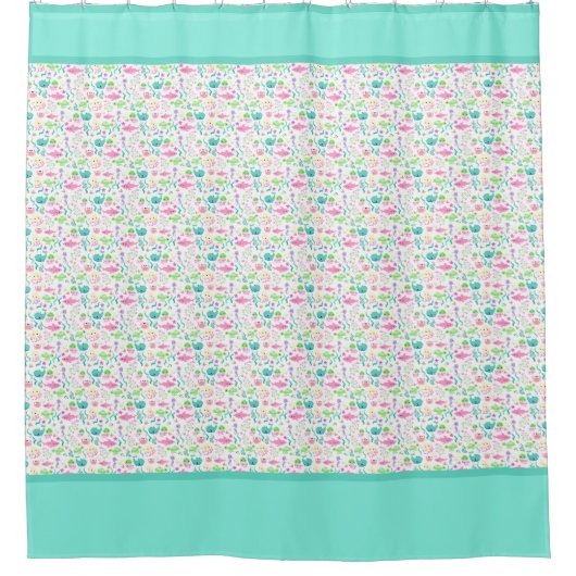 Niedlicher Ozean Duschvorhang (Vorderseite)