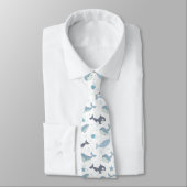 Niedlicher Ozean Kreaturen Sea Life Neck Tie Krawatte (Gebunden)