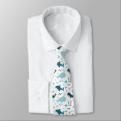 Niedlicher Ozean Kreaturen Sea Life Neck Tie Krawatte (Gebunden)