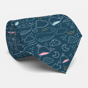 Niedlicher Ozean Kreaturen Sea Life Neck Tie Krawatte