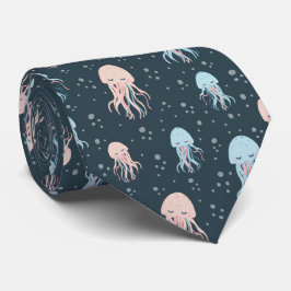 Niedlicher Ozean Kreaturen Sea Life Neck Tie Krawatte
