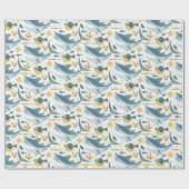 Niedlicher Ozean unter dem Muster für Meerhai Geschenkpapier (Flach)