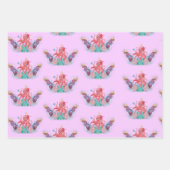 Niedlicher Ozeanbaby Octopus bunt Geschenkpapier Set (Vorderseite 2)