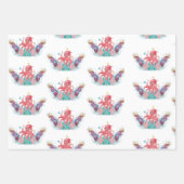 Niedlicher Ozeanbaby Octopus bunt Geschenkpapier Set (Vorderseite)