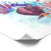 Niedlicher Ozeanbaby Octopus bunt Willkommen Poster (Ecke)