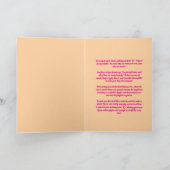 Niedlicher Ozeanflora-Octopus Girl-Kindergeburtsta Karte (Innenseite)