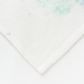 Niedlicher Ozeanjunge Octopus bunt Fleecedecke (Ecke)