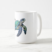 NIEDLICHER OZEANSEETURTE KAFFEETASSE (VorderseiteRechts)