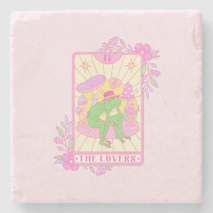 Niedlicher Paarfrosch - Die Liebenden Steinuntersetzer