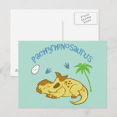 Niedlicher Pachyrhinosaurus Postkarte (Vorne/Hinten)