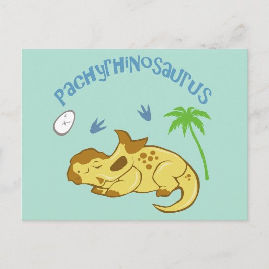 Niedlicher Pachyrhinosaurus Postkarte (Vorderseite)