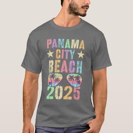 Niedlicher PANAMA STADTSTRAND 2025 Strandurlaub u T-Shirt (Vorderseite)