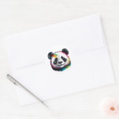 niedlicher Panda-Aquarellaufkleber Runder Aufkleber (Umschlag)