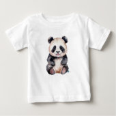 Niedlicher Panda Baby T-shirt (Vorderseite)