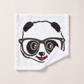 Niedlicher Panda Badhandtuch Set (Waschlappen)