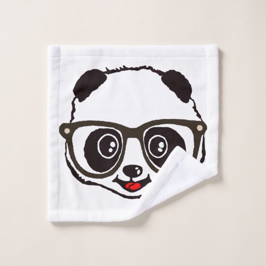 Niedlicher Panda Badhandtuch Set (Waschlappen)