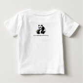 Niedlicher PANDA Bär - China - Tierfreund - Baby T-shirt (Rückseite)