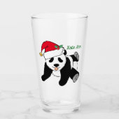 Niedlicher Panda-Bär Custom Glas (Vorderseite)