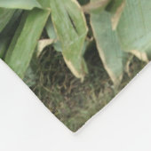 Niedlicher Panda-Bär, der Blätter-Fleece-Decke Fleecedecke (Ecke)