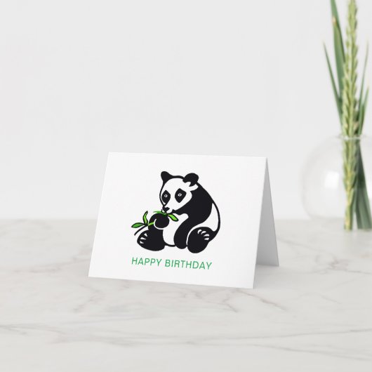 Niedlicher PANDA-Bär - gefährdetes Tier - Karte (Vorderseite)
