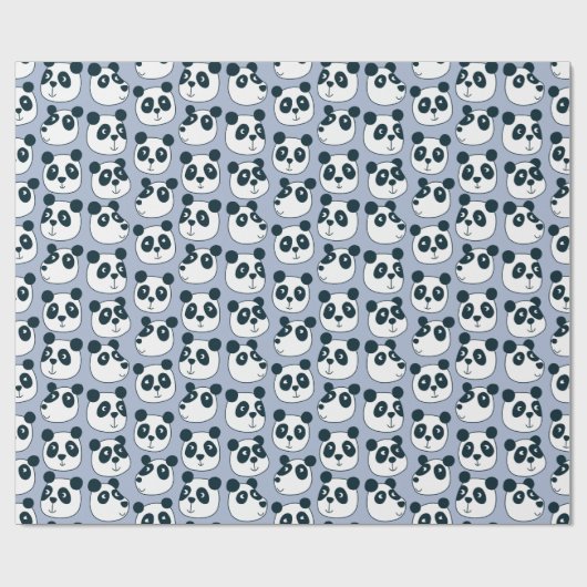 Niedlicher Panda-Bär Geschenkpapier (Flach)