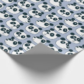 Niedlicher Panda-Bär Geschenkpapier (Ecke)