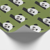 Niedlicher Panda-Bär Geschenkpapier (Ecke)