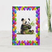 Niedlicher Panda Bär Gruß Geburtstag Karte (Rückseite)