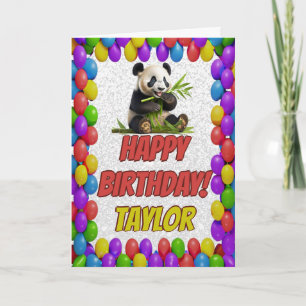 Niedlicher Panda Bär Gruß Geburtstag Karte