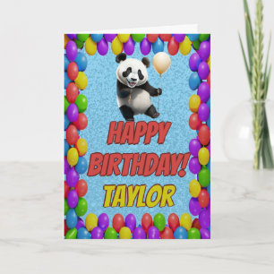 Niedlicher Panda Bär Gruß Geburtstag Karte