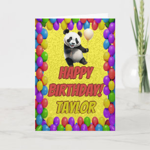 Niedlicher Panda Bär Gruß Geburtstag Karte