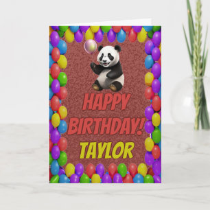 Niedlicher Panda Bär Gruß Geburtstag Karte