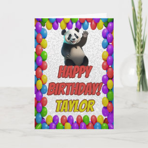 Niedlicher Panda Bär Gruß Geburtstag Karte
