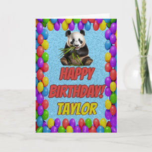 Niedlicher Panda Bär Gruß Geburtstag Karte